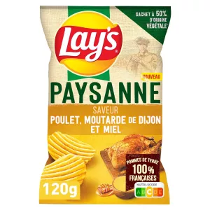 Chips Receta Campestre Sabor Pollo Mostaza Dijon y Miel 120g - Lay's