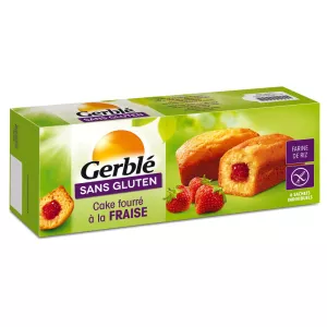 Gâteau fourré fraise sans gluten 210g - GERBLE