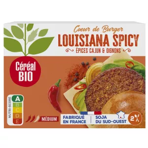 Стейк Veggie Louisiana Spicy Epices Cajun & Oignons 160г - Cereal Bio