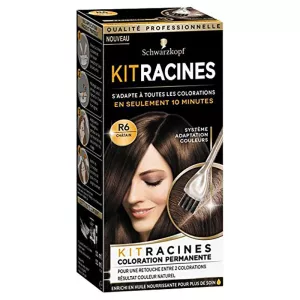 Coloration Permanente R6 Châtain Naturel Couvre Racines Kit Racines  - SCHWARZKOPF