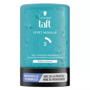 Gel Coiffant Effet Mouillé Fixation Normale Brillance Intense 300ml - TAFT
