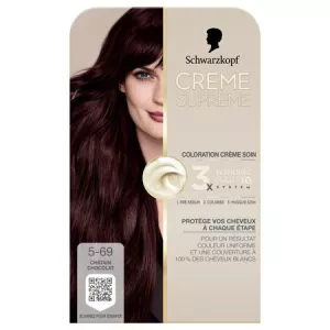 Coloration 5-69 Châtin Chocolat Crème Soin Système HaptIQ Crème Supreme - SCHWARZKOPF