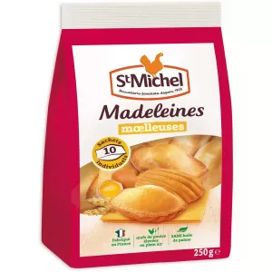 Madeleines natures moelleuses sans huile de palme x10 - 250g -ST MICHEL