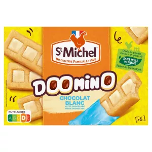 Gâteau Doomino Chocolat Blanc X6 - ST MICHEL