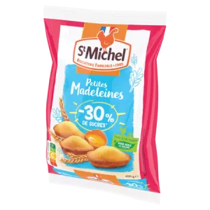 Madeleines Petites Natures -30% De Sucre 400g - St Michel