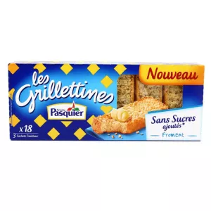 Grilletine au Froment Sans Sucre Ajouté 255g - PASQUIER