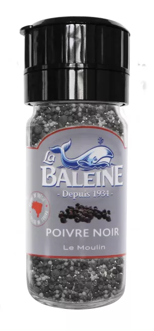 45gr Mulino di pepe nero - LA BALEINE