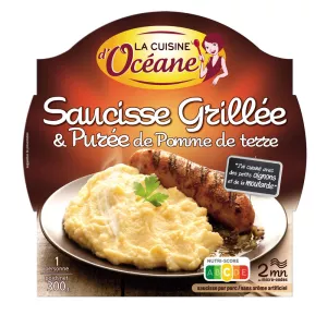 Sausage iliyokatwa na puree 300g - LA CUISINE D’OCÉANE