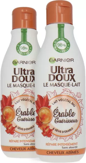Ultra Doux Le Masque Lait Erable - 2x250ml - Garnier