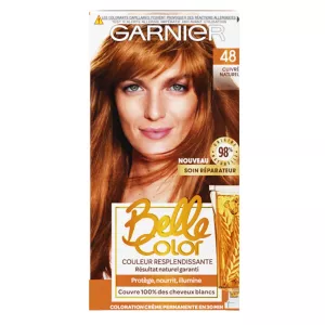 Coloration Cheveux Permanente 48 Cuivré Naturel belle color - GARNIER