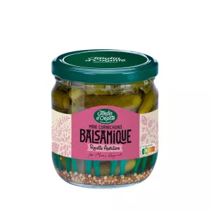 Mini cornichons doux Balsamique 350g - JARDIN D'ORANTE