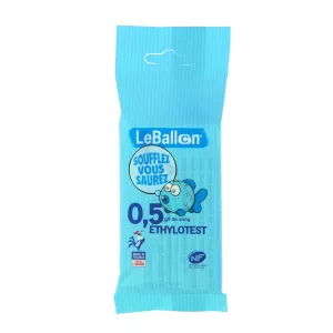 Bafômetro químico descartável Nf 0.5g Chrome livre - Le Ballon