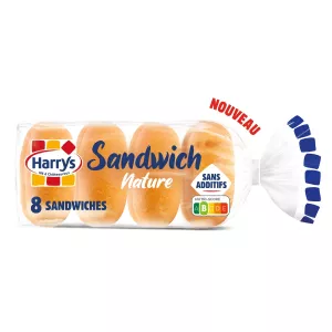 Einfaches Sandwichbrot ohne Zusatzstoffe X8 - Harrys