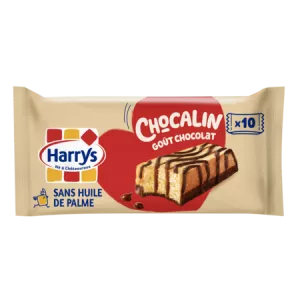 Gâteaux Moelleux Cacao Et Chocolat Chocalin Sans Huile De Palme X10 -harrys