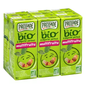 Briquettes nectar multifruits BIO 6x20cl - PRESSADE