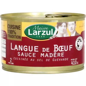 Langue De Boeuf Sauce Madère 410g - Maison LARZUL