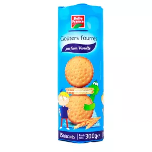 وجبات خفيفة محشوة بنكهة الفانيليا 300 جرام - BELLE FRANCE