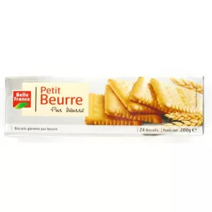 Petit Beurre Manteiga Pura X 24 200g - BELLE FRANCE