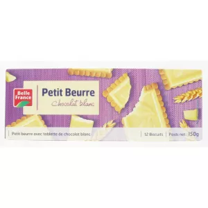 Petit Beurre Weiße Schokolade X 12 150g - BELLE FRANCE