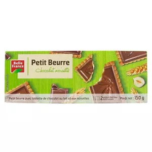 Petit Beurre Schokoladen-Haselnüsse X 12 150g - BELLE FRANCE