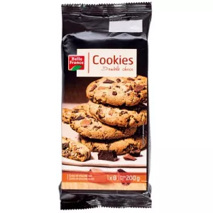 Maxi Cookie Double Choc Noir Et Lait X 8 200g - BELLE FRANCE
