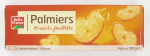 Palmiers Feuillete X 12 100g - BELLE FRANCE