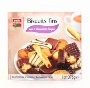 Biscotti Fini Assortiti 14 Varietà 375g - BELLE FRANCE