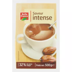 Cioccolato in Polvere Gusto Intenso 32% Cacao Magro 500g. - BELLE FRANCE