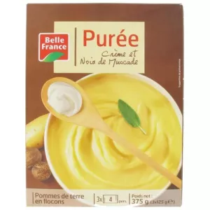 मस्केड क्रीम आलू प्यूरी 375G (3x125g) - BELLE FRANCE