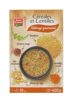 Gourmet mixture cereals and lenses 400g - BELLE FRANCE