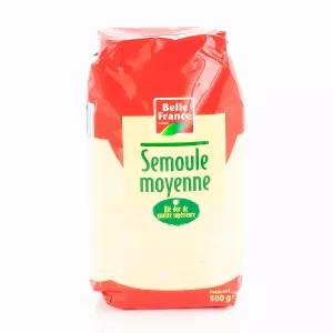 Semooule De Blé Moyen 500g - BELLE FRANCE