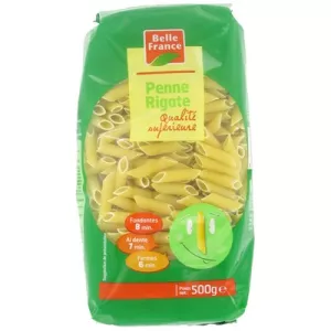 Penne Rigate 500g - BELLE FRANCE