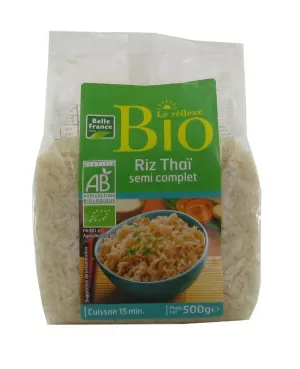 Arroz Longo Tailandês Semi-Integro 500g - BELLE FRANCE