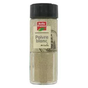 Poivre Blanc Moulu 50g - BELLE FRANCE