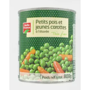 Đậu Hà Lan Cà Rốt Very Fine 800g - BELLE FRANCE