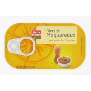 Filet De Maquereau Sauce à La Moutarde à L'ancienne La Boite 2x118 G - BELLE FRANCE