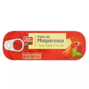 Filet De Maquerau Sauce Tomate Basilic 169g - BELLE FRANCE