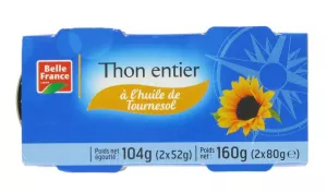 Thon à L'huile De Tournesol 2x80g - BELLE FRANCE