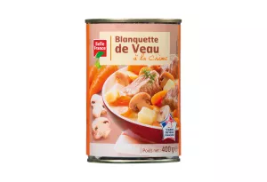 Blanquette De Veau à La Crème 400g - BELLE FRANCE