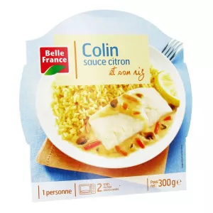 Colin do Alasca com Limão e Molho de Arroz 300g - BELLE FRANCE