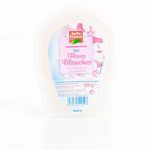 Barquette Gel Désodorisant Fleurs Blanches 150g - BELLE FRANCE