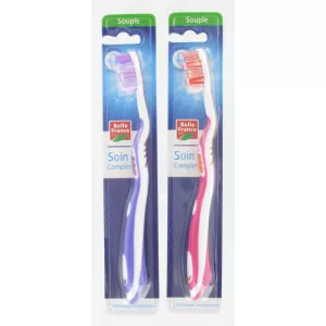 Brosse à Dents Souple Soin Complet X1 - BELLE FRANCE