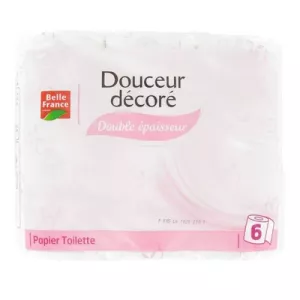 Papier Toilettes Douceur Décorés X6 - BELLE FRANCE