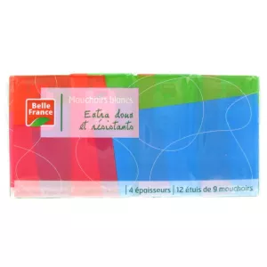 Mouchoir Blanc Extra Doux Et Résisitants X 12 étuis - BELLE FRANCE