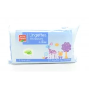 Lingette épaisse Lotion Aloe Vera X 72 - BELLE FRANCE