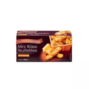 मिनी चीज़ पफ बांसुरी 100 ग्राम - BELLE FRANCE