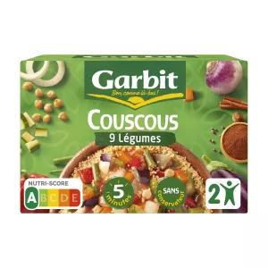 Plat Cuisiné Couscous Aux 9 Légumes 690g - Garbit