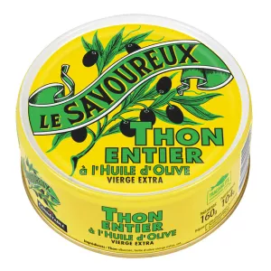 Thon entier à l'Huile d'Olive 160g - Le savoureux