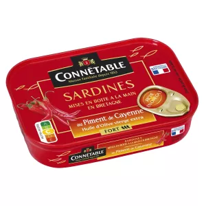 Sardines Piment De Cayenne Fort 135g - Connetable