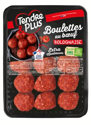Boulettes aux Boeuf Bolognaise, 375g - TENDRE & PLUS